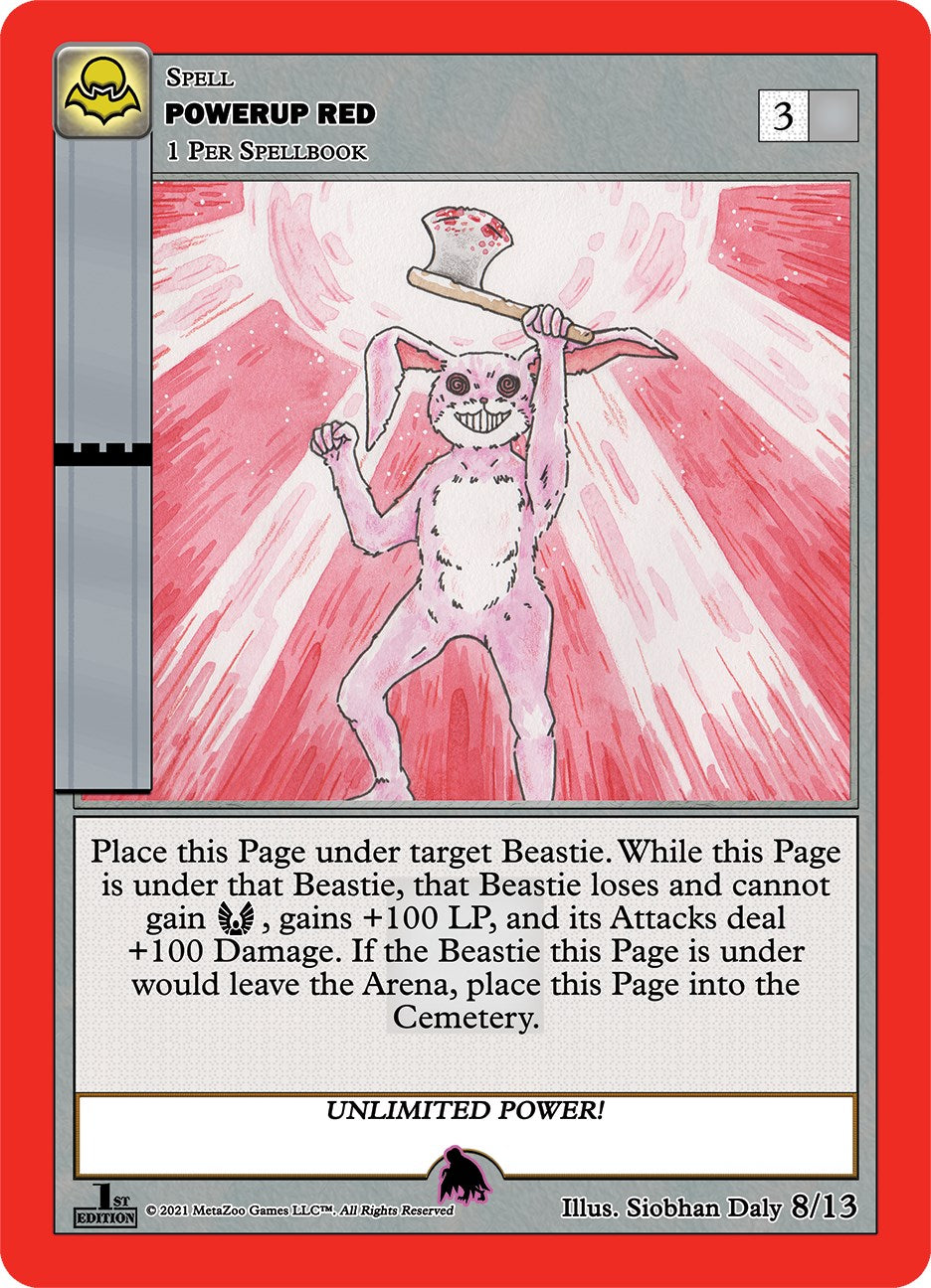 Powerup Red (Stikini Owl) [Cryptid Nation: Nightfall First Edition Tribal Theme Decks] | Total Play