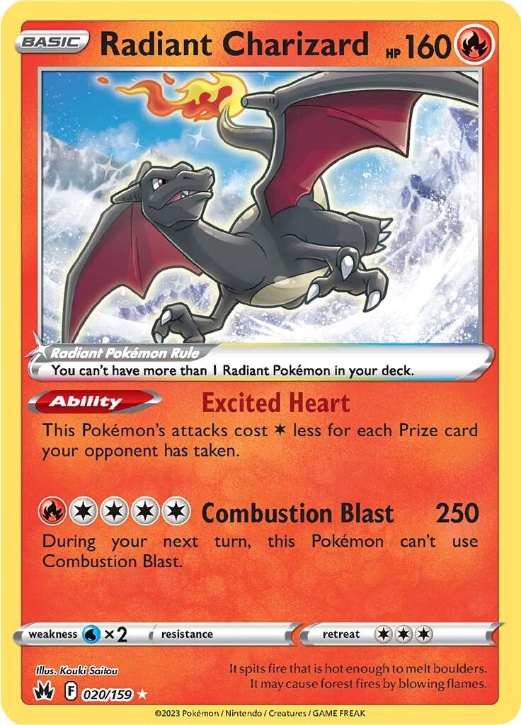 Radiant Charizard (020/159) [Sword & Shield: Crown Zenith] | Total Play