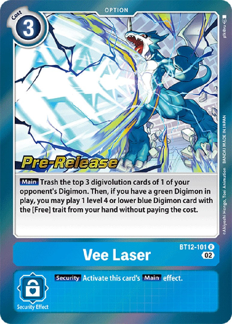 Vee Laser [BT12-101] [Across Time Pre-Release Cards] | Total Play