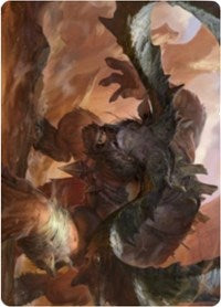 Moraug, Fury of Akoum Art Card [Zendikar Rising Art Series] | Total Play