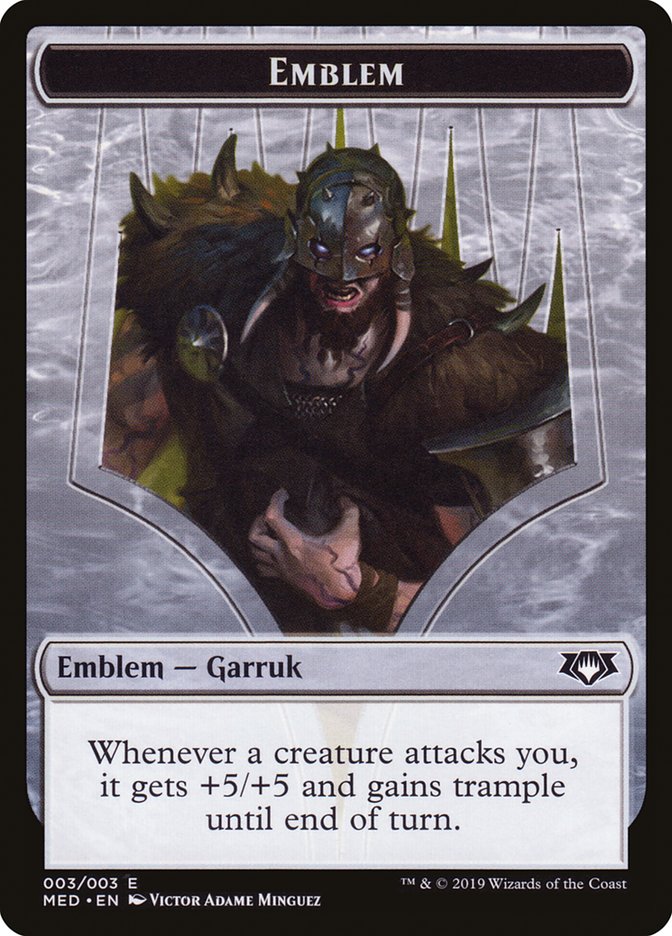 Garruk, Apex Predator Emblem [Mythic Edition Tokens] | Total Play