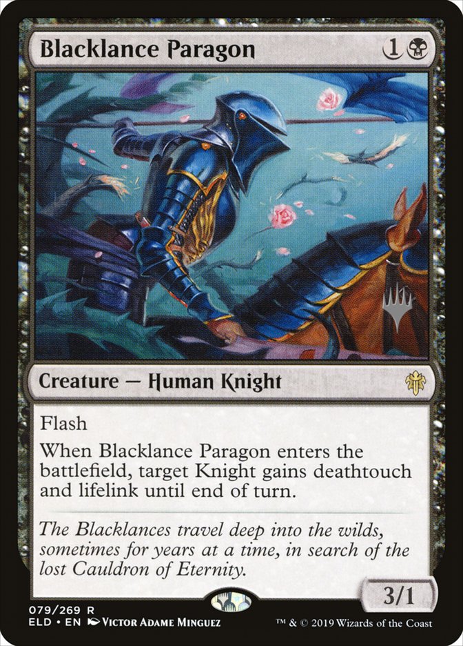 Blacklance Paragon (Promo Pack) [Throne of Eldraine Promos] | Total Play