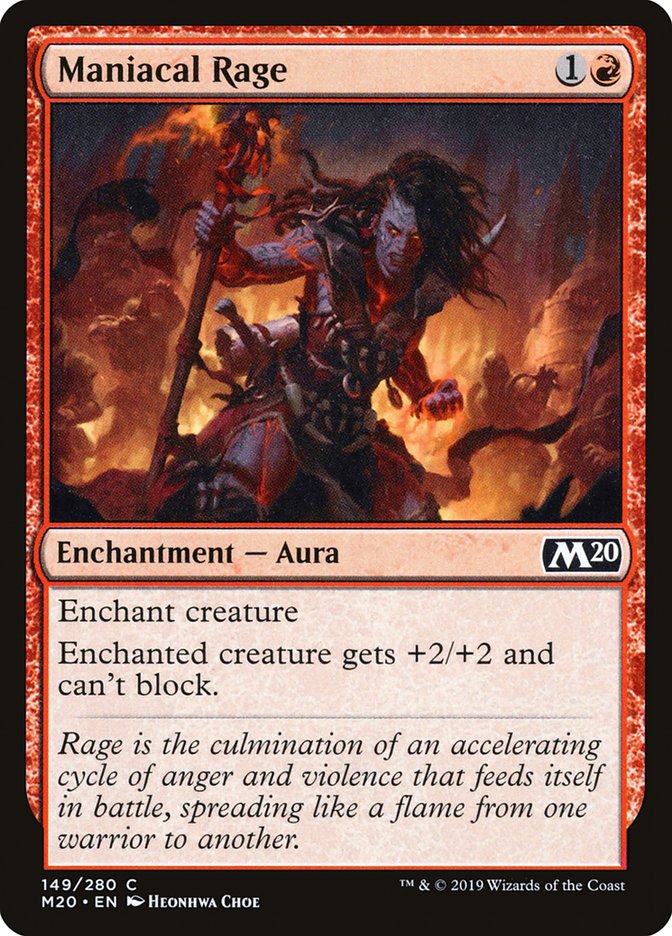 Maniacal Rage [Core Set 2020] | Total Play