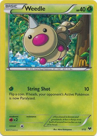 Weedle (1/12) [McDonald's Promos: 2014 Collection] | Total Play