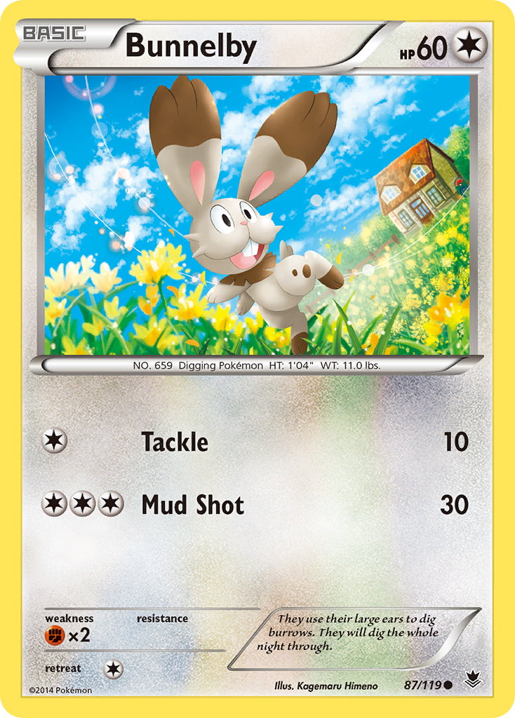 Bunnelby (87/119) [XY: Phantom Forces] | Total Play