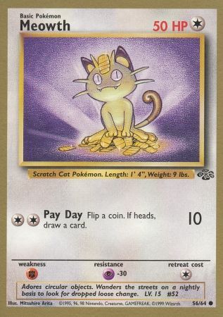 Meowth (56/64) (Gold Bordered Promo) [Jungle Unlimited] | Total Play