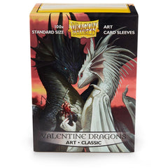 Dragon Shield: Standard 100ct Art Sleeves - Valentine Dragons (Classic) | Total Play