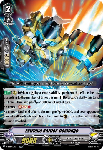 Extreme Battler, Dosledge (V-BT11/021EN) [Storm of the Blue Cavalry] | Total Play