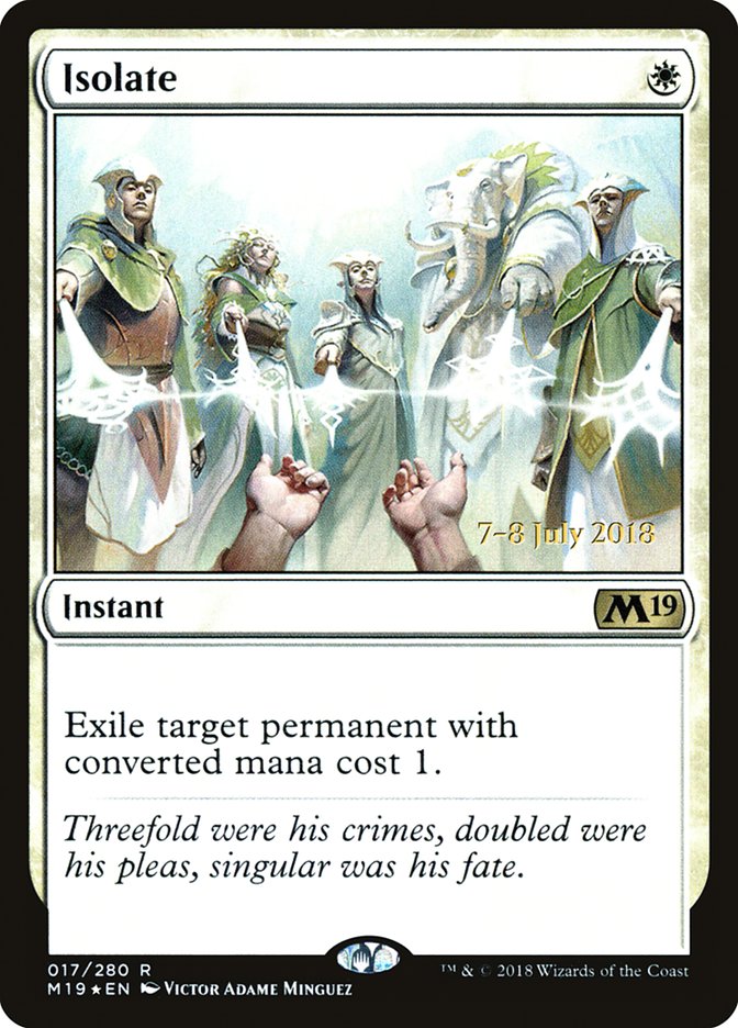 Isolate [Core Set 2019 Prerelease Promos] | Total Play