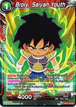 Broly, Saiyan Youth (BT11-018) [Vermilion Bloodline 2nd Edition] | Total Play