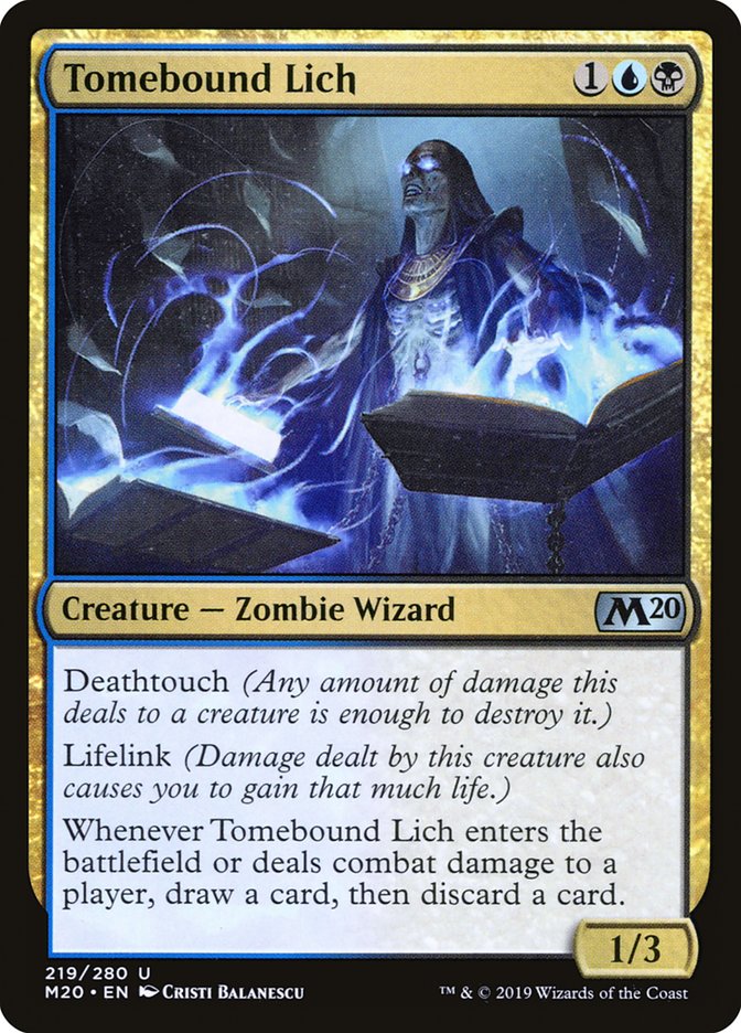 Tomebound Lich [Core Set 2020] | Total Play