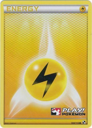 Lightning Energy (108/114) (Play Pokemon Promo) [Black & White: Base Set] | Total Play