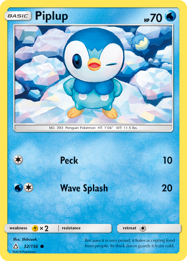 Piplup (32/156) [Sun & Moon: Ultra Prism] | Total Play