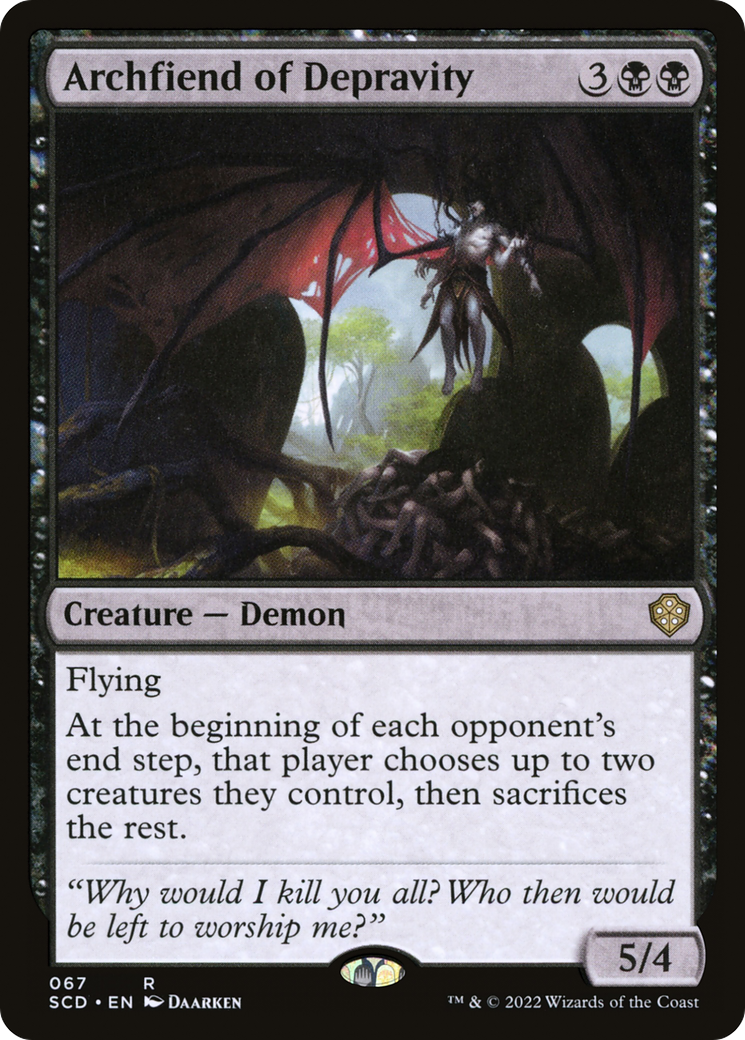 Archfiend of Depravity [Starter Commander Decks] | Total Play