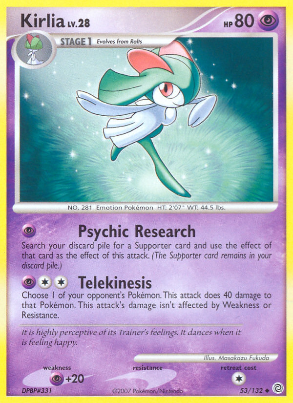 Kirlia (53/132) [Diamond & Pearl: Secret Wonders] | Total Play