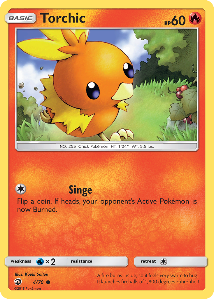 Torchic (4/70) [Sun & Moon: Dragon Majesty] | Total Play