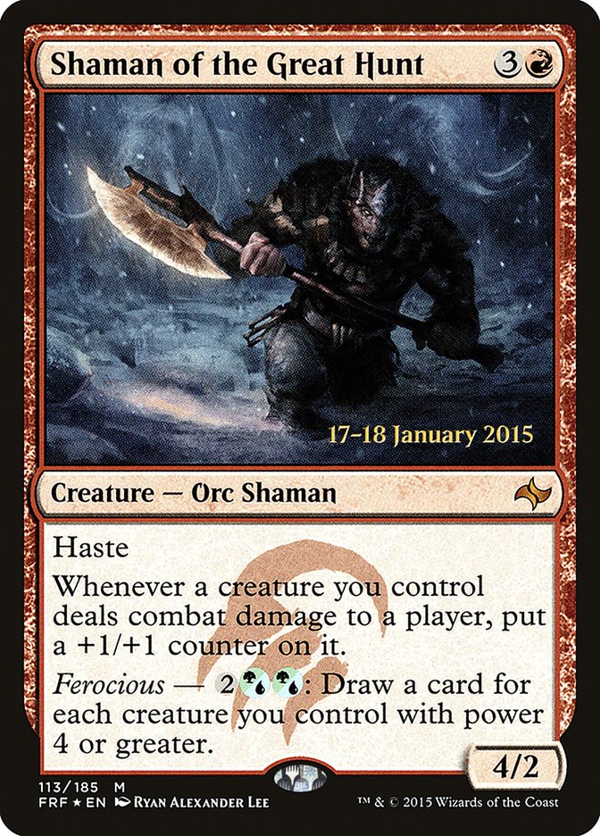 Shaman of the Great Hunt [Fate Reforged Prerelease Promos] | Total Play