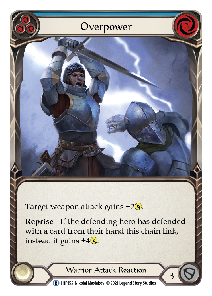 Overpower (Blue) [1HP155] (History Pack 1) | Total Play