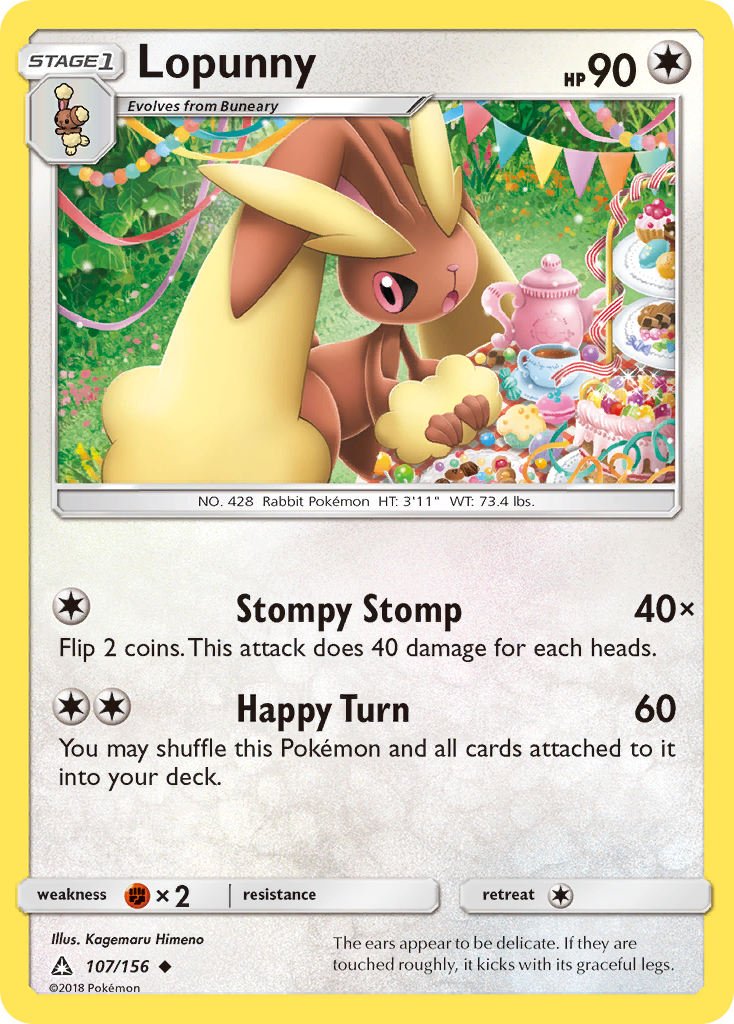 Lopunny (107/156) [Sun & Moon: Ultra Prism] | Total Play