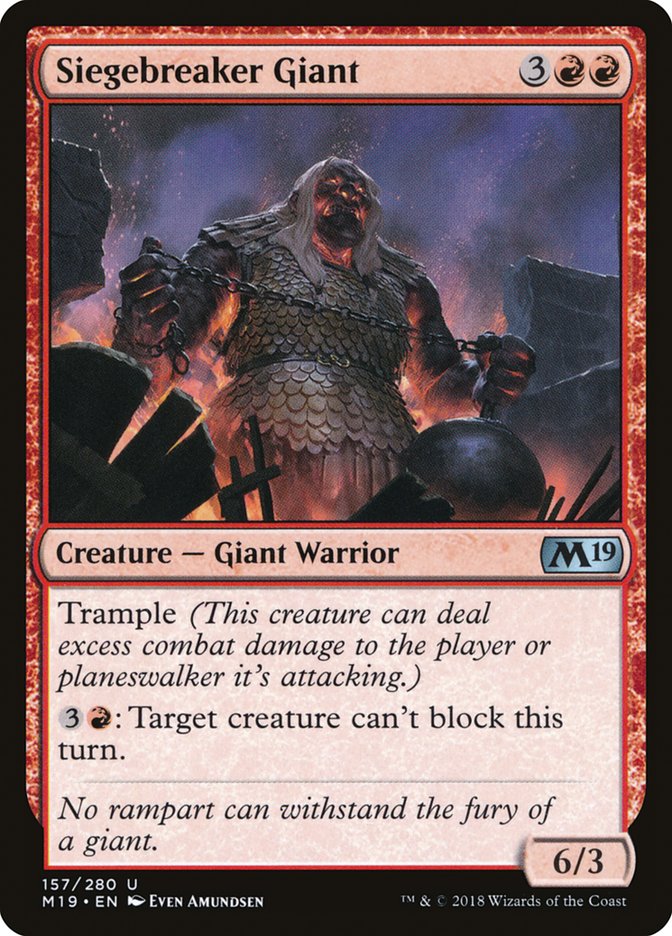 Siegebreaker Giant [Core Set 2019] | Total Play