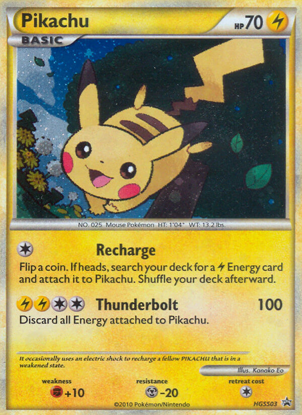 Pikachu (HGSS03) [HeartGold & SoulSilver: Black Star Promos] | Total Play