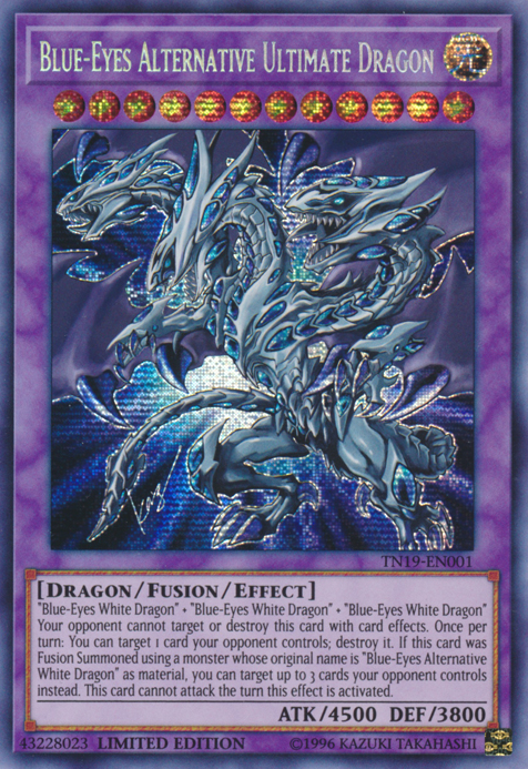 Blue-Eyes Alternative Ultimate Dragon [TN19-EN001] Prismatic Secret Rare | Total Play