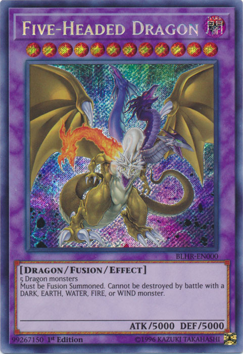 Five-Headed Dragon [BLHR-EN000] Secret Rare | Total Play