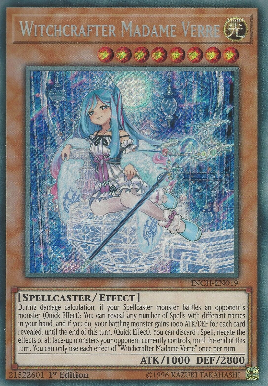Witchcrafter Madame Verre [INCH-EN019] Secret Rare | Total Play
