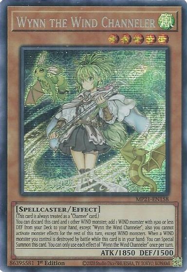 Wynn the Wind Channeler [MP21-EN158] Prismatic Secret Rare | Total Play