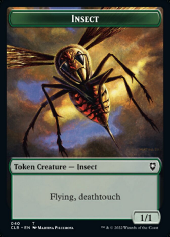 Spider // Insect Double-Sided Token [Commander Legends: Battle for Baldur's Gate Tokens] | Total Play