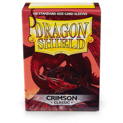 Dragon Shield: Standard 100ct Sleeves - Crimson (Classic) | Total Play