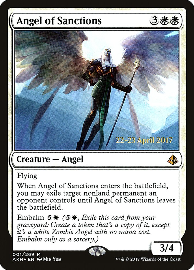 Angel of Sanctions [Amonkhet Prerelease Promos] | Total Play