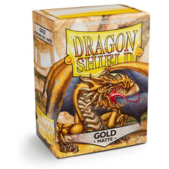 Dragon Shield: Standard 100ct Sleeves - Gold (Matte) | Total Play