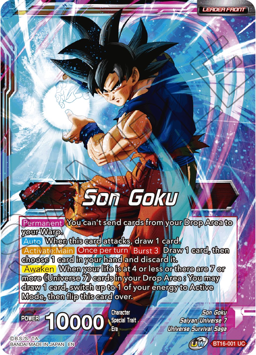Son Goku // Son Goku, Supreme Warrior (BT16-001) [Realm of the Gods Prerelease Promos] | Total Play