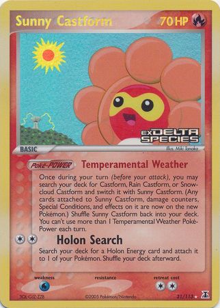 Sunny Castform (31/113) (Stamped) [EX: Delta Species] | Total Play