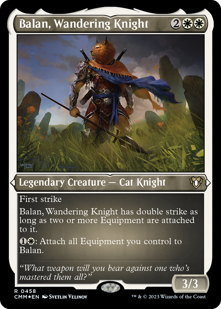 Balan, Wandering Knight (Foil Etched) [Commander Masters] | Total Play