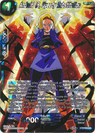 Android 18, Speedy Substitution (BT8-033) [Malicious Machinations] | Total Play