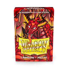 Dragon Shield: Japanese Size 60ct Sleeves - Crimson (Matte) | Total Play