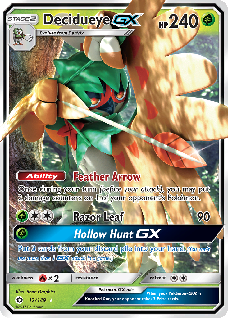 Decidueye GX (12/149) [Sun & Moon: Base Set] | Total Play