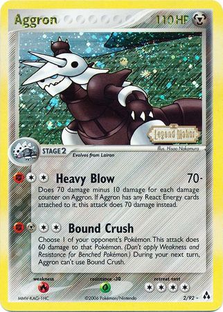 Aggron (2/92) (Stamped) [EX: Legend Maker] | Total Play