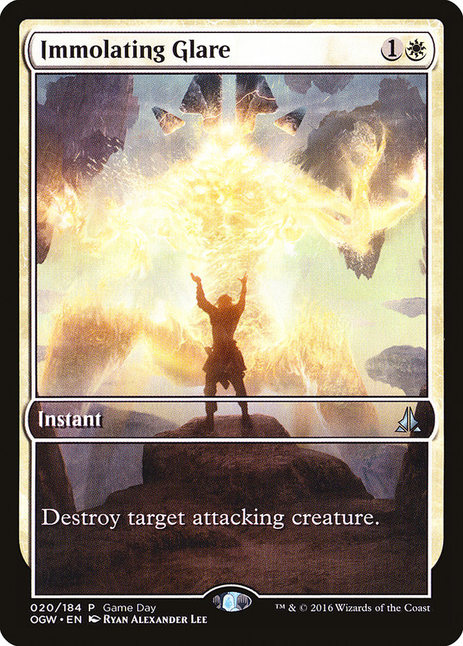 Immolating Glare (Game Day) (Extended Art) [Oath of the Gatewatch Promos] | Total Play