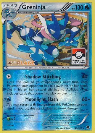 Greninja (40/122) (League Promo 4th Place) [XY: BREAKpoint] | Total Play