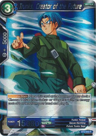 Trunks, Creator of the Future (BT2-043) [Union Force] | Total Play