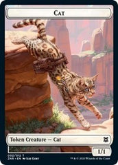 Cat // Plant Double-Sided Token [Zendikar Rising Tokens] | Total Play