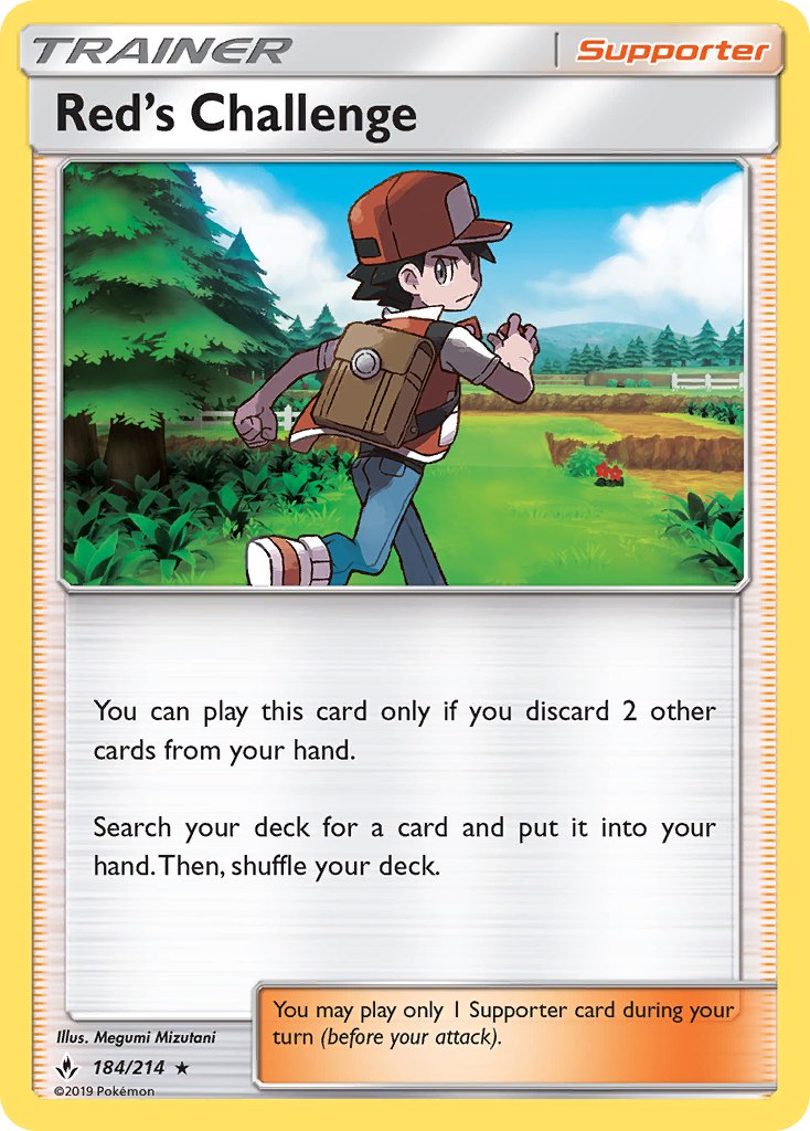 Red's Challenge (184/214) (Theme Deck Exclusive) [Sun & Moon: Unbroken Bonds] | Total Play