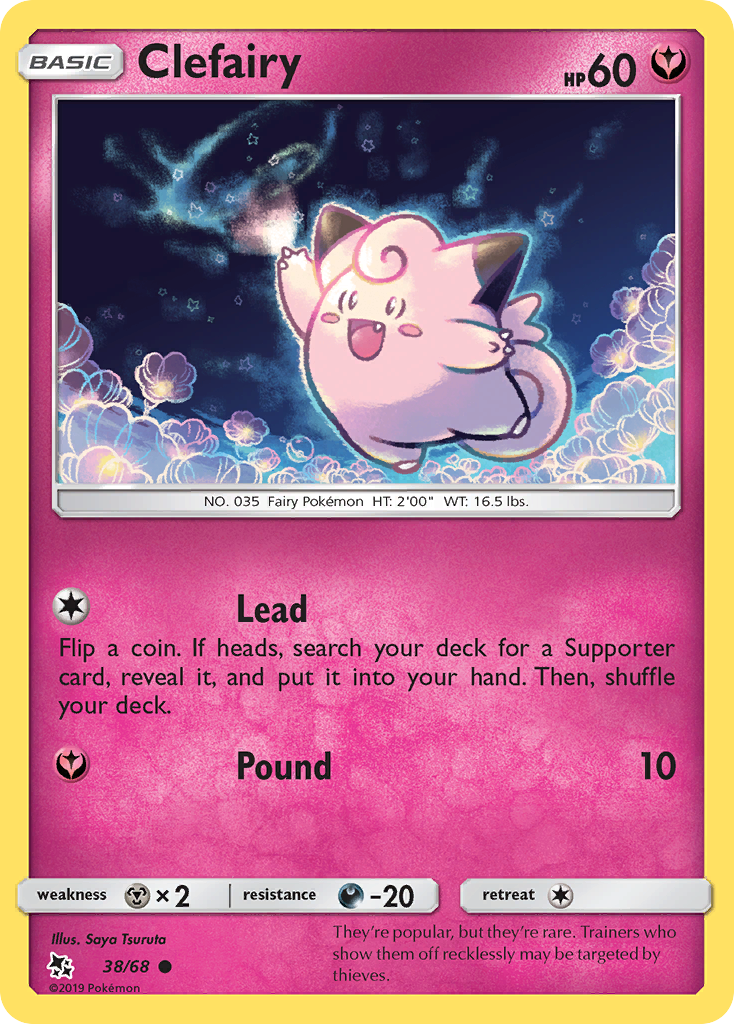 Clefairy (38/68) [Sun & Moon: Hidden Fates] | Total Play