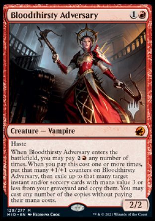 Bloodthirsty Adversary (Promo Pack) [Innistrad: Midnight Hunt Promos] | Total Play