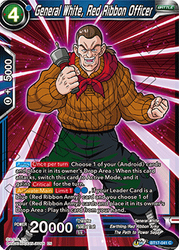 General White, Red Ribbon Officer (BT17-041) [Ultimate Squad] | Total Play