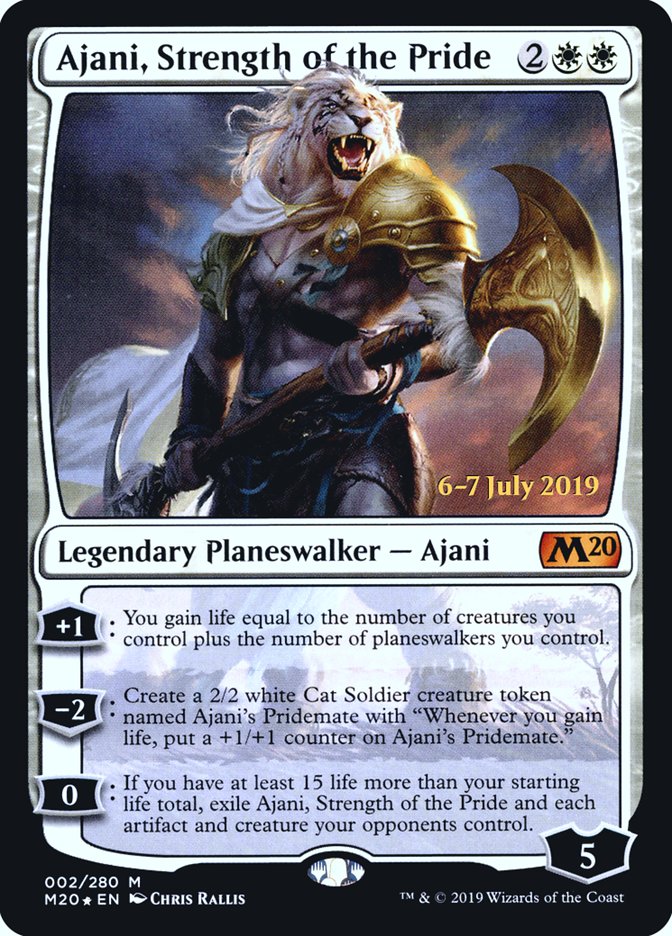 Ajani, Strength of the Pride [Core Set 2020 Prerelease Promos] | Total Play