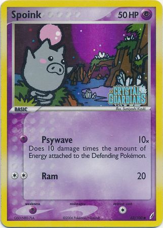 Spoink (62/100) (Stamped) [EX: Crystal Guardians] | Total Play